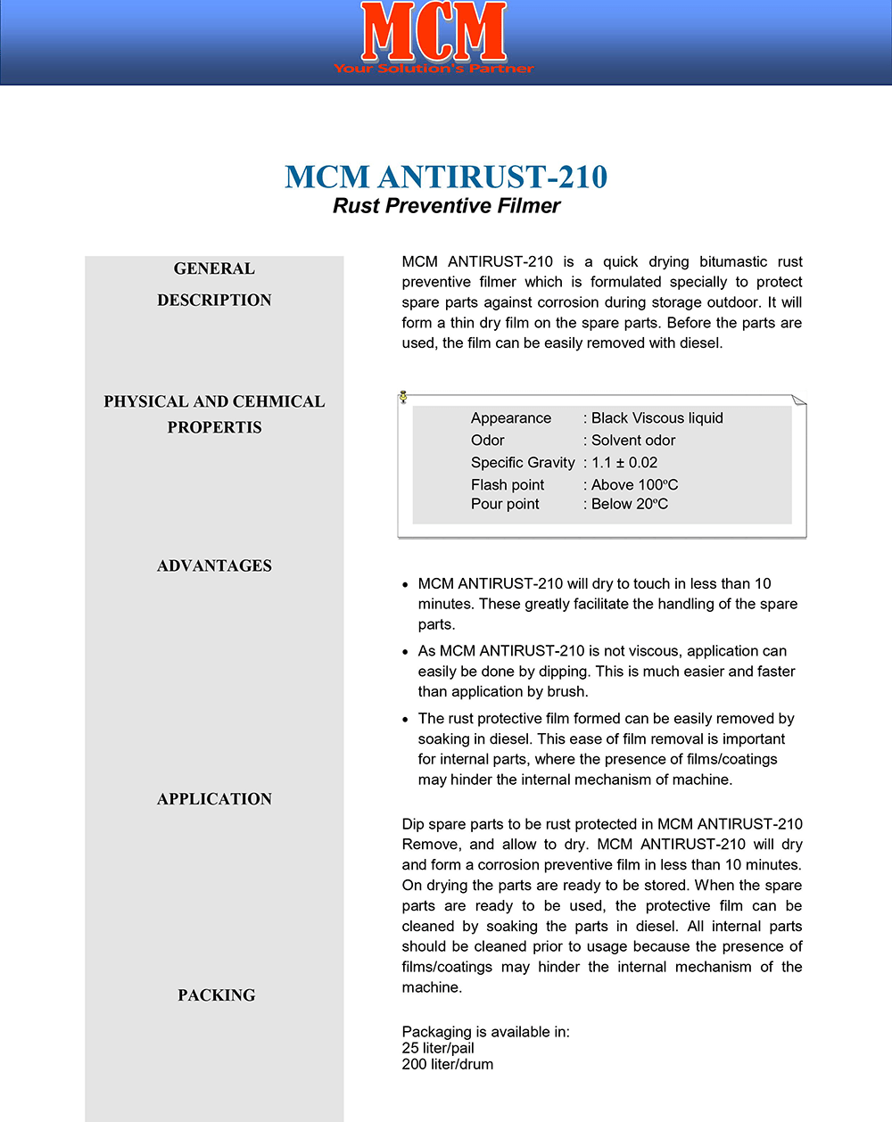 MCM ANTIRUST-210
