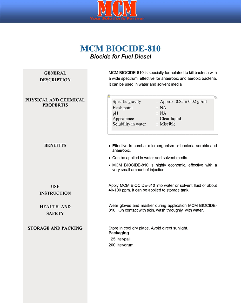 MCM BIOCIDE-810